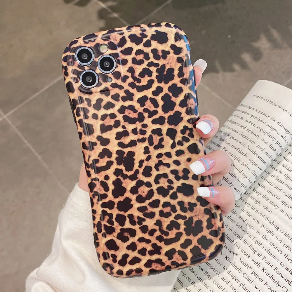 Чехол для телефона с леопардовым принтом iphone 11 Pro XS Max XR X Модный чехол чехлы 8 7 plus