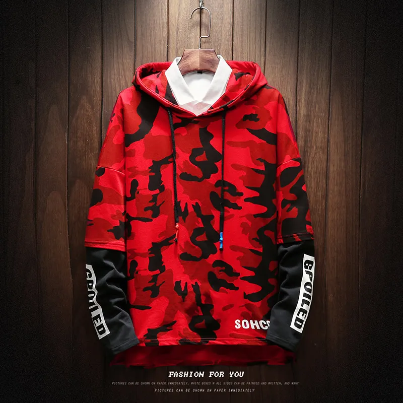 Толстовка мужская с капюшоном в японском стиле Харадзюку свитшот забавным