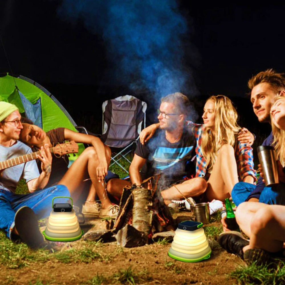 

Ultra Bright LED Solar Lamp Portable Rechargeable Tent Light, Waterproof Foldable Camping Lamps for Camping, Fishing, Trekking