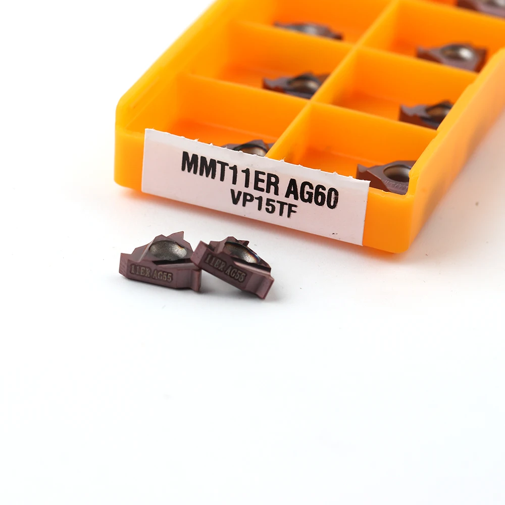 10PCS MMT 16IR 16ER AG60 VP15TF UE6020 US735 thread turning tool carbide blade CNC lathe slotted knife 11ERAG60 11IRAG60 - купить по