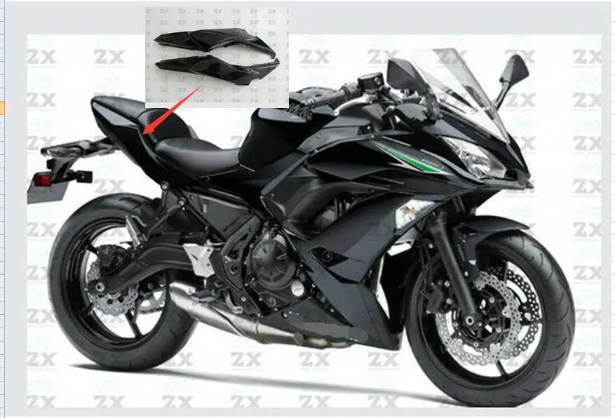 Мотоциклетные Обтекатели пара для kawaski er6f ER6F ninja 650 2017 2018 задний обтекатель