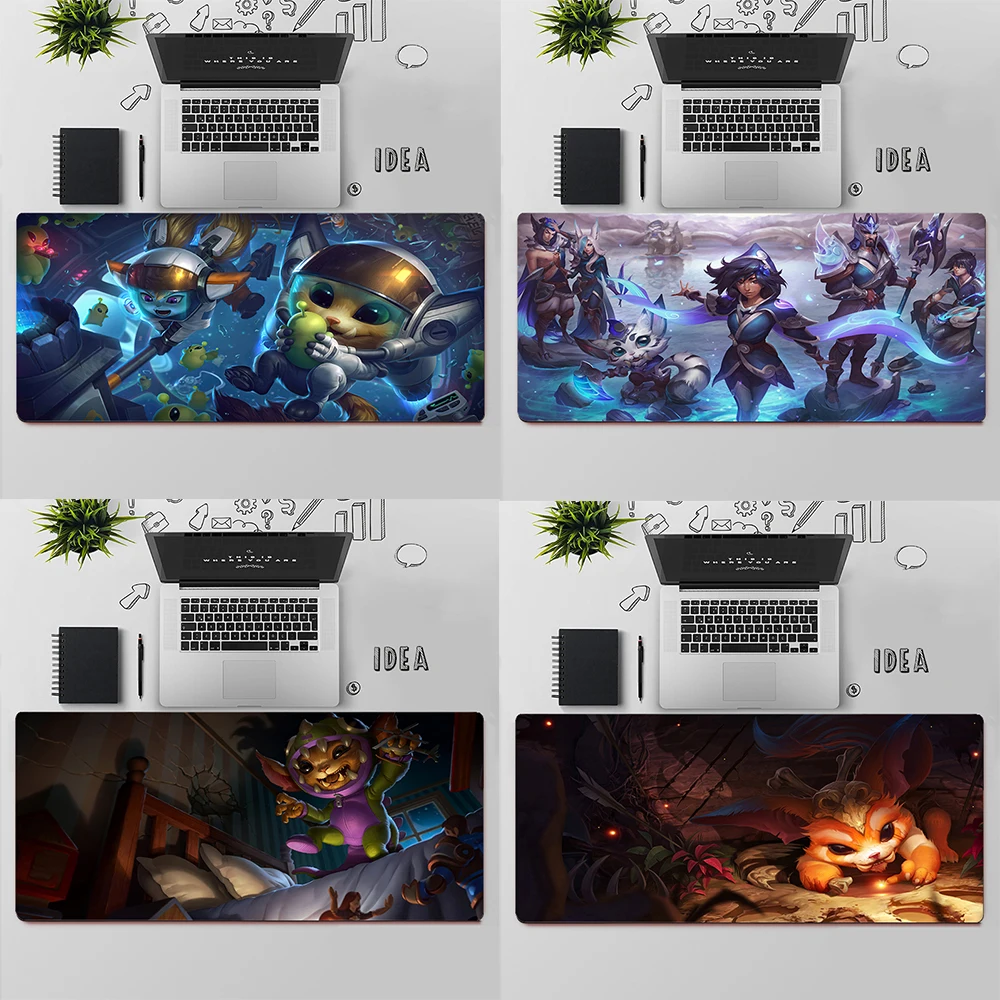 

Игровой коврик для мыши League of Legends Gnar, Большой Коврик Для Мыши для ПК, игровой компьютерный коврик для мыши, большой коврик для мыши XXL, Настол...