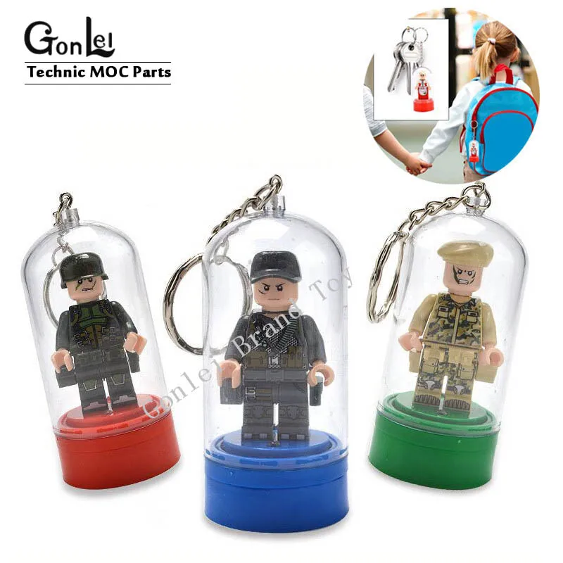 Оптовая продажа 10 шт./лот витрина для фигурок брелок ключей модель набор