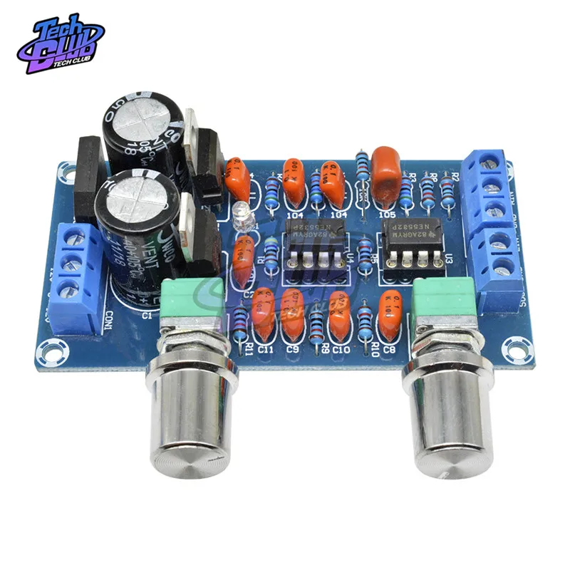 DC 9 15V NE5532 Tone плата предусилителя предварительного усилителя с тройной
