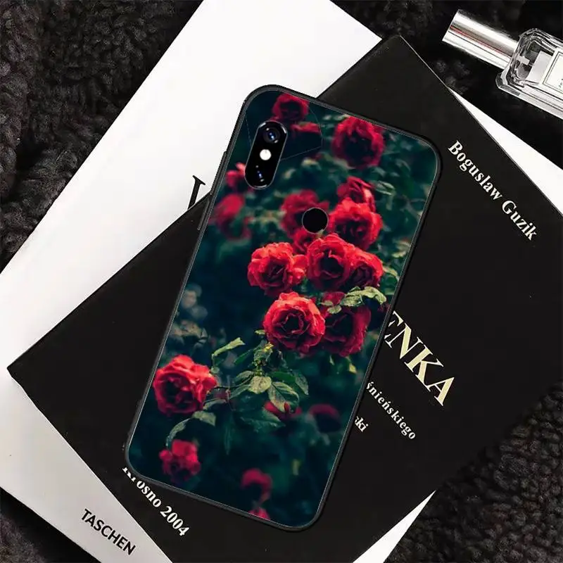 

Red rose floral Phone Case For Xiaomi Redmi 7 8 9t a3Pro 9se k20 mi8 max3 lite 9 note 9s 10 pro