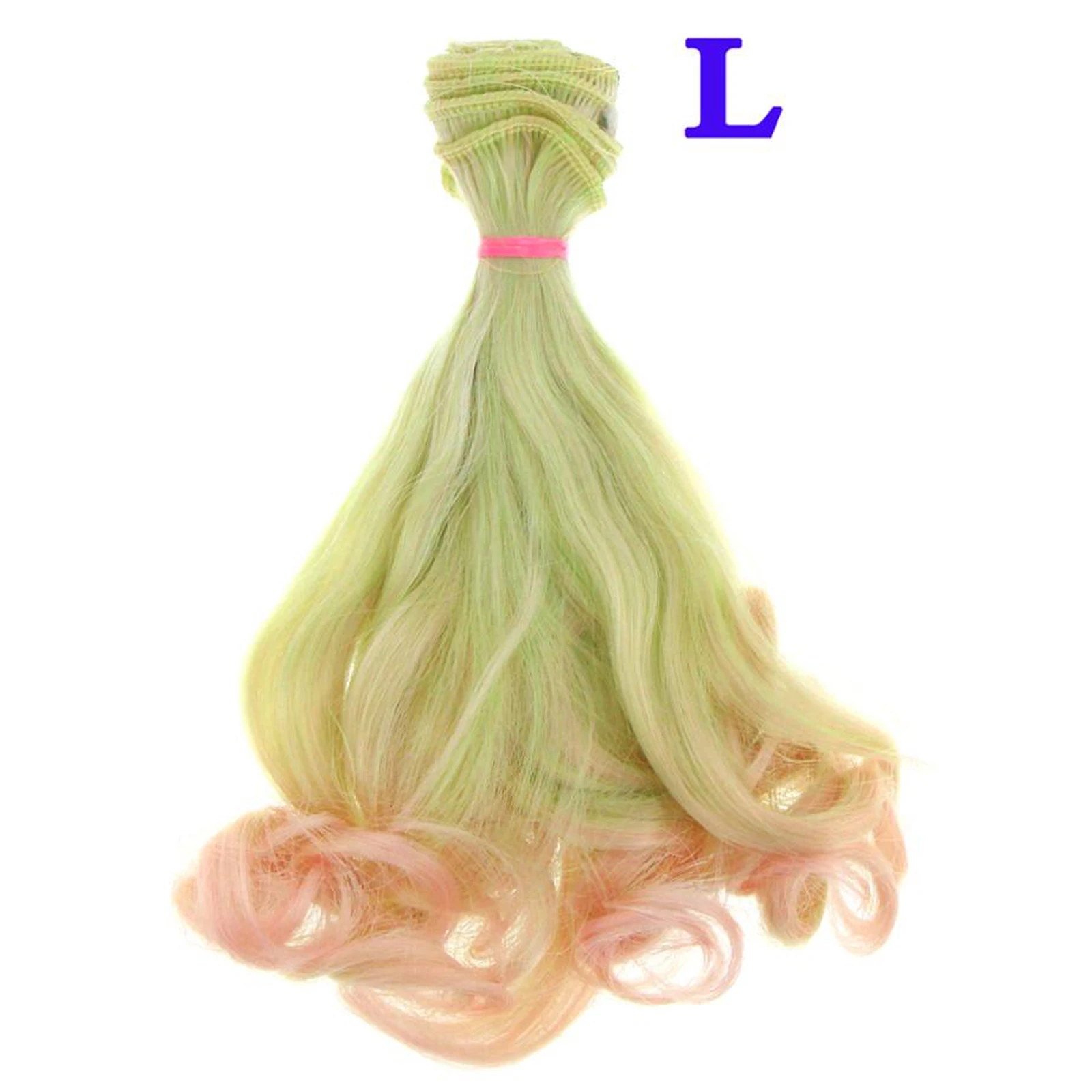 1 шт. DIY 15 см * 100 Температура волокна постепенное микс Цвет BJD кукла вьющиеся волосы