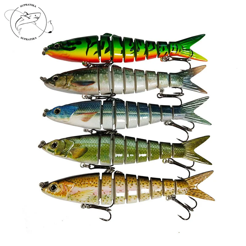 

Антикоррозийная бионическая многосекционная пресноводная пластиковая рыболовная приманка 14 см/24,5 г 8 сегментов Воблер для рыбалки