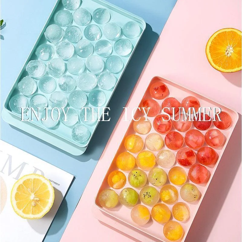 

Plastic Molds Ice Tray 33 Grid 3D Round Ice Molds Home Bar Party Use Round Ball Ice Cube Makers Kitchen DIY Ice Cream Moulds