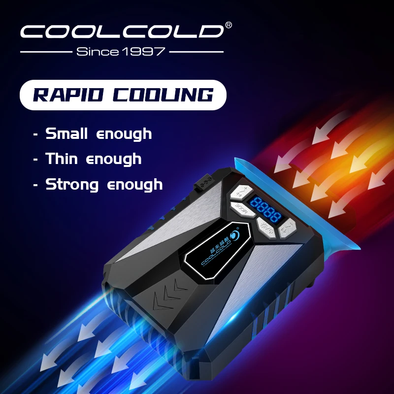 Suitable For 12-17inch Air External Extracting Cooling Fan For Laptop Speed Adjustable