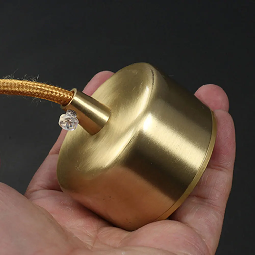 

Sanmusion Led Pendant Lights Copper Body Acylic Lens COB Chip High Luminaire Cord Hang Ceiling Hang Parlor Cafe Bedroom Kitchen