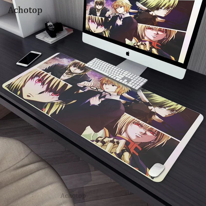 

XXL Large Computer Anime hunter x Hunter Mouse Pad 900x400x2mm MousePad Laptop Desk Keyboard Pad XXL Table Mat for Playing Games