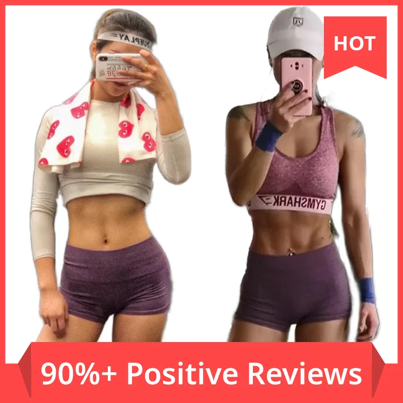 Сексуальные женские шорты для йоги с эффектом пуш ап фитнеса и тренировок трусы