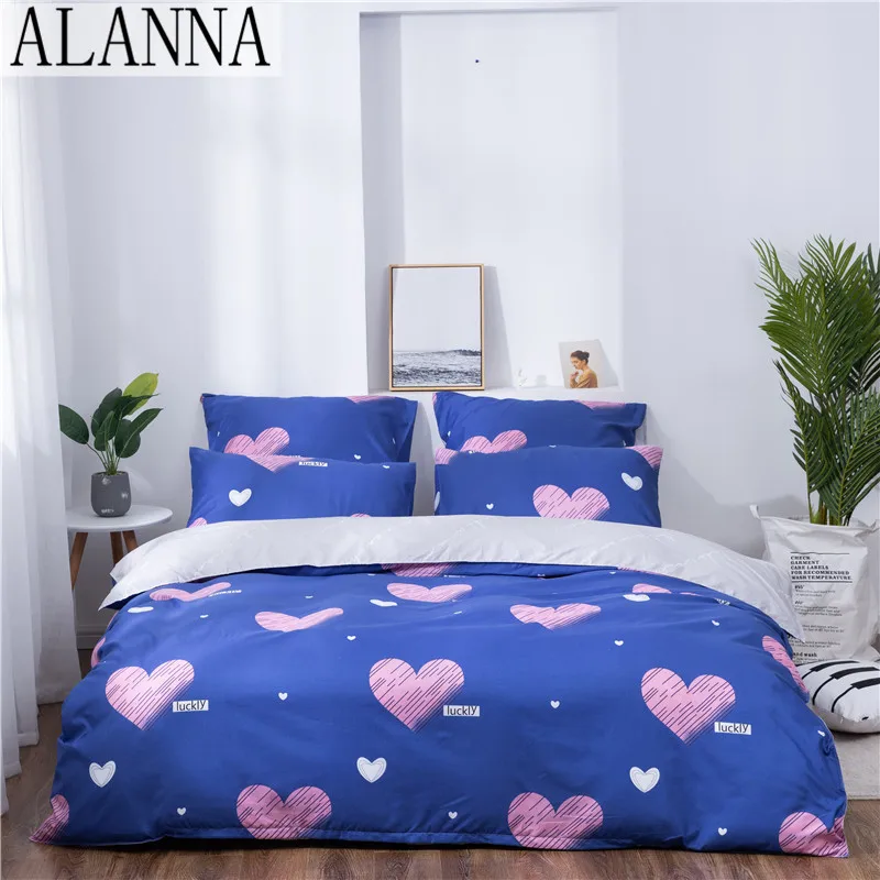Комплект постельное бельё Alanna X 1014 комплект из 4 7 предметов с принтом в виде звезд