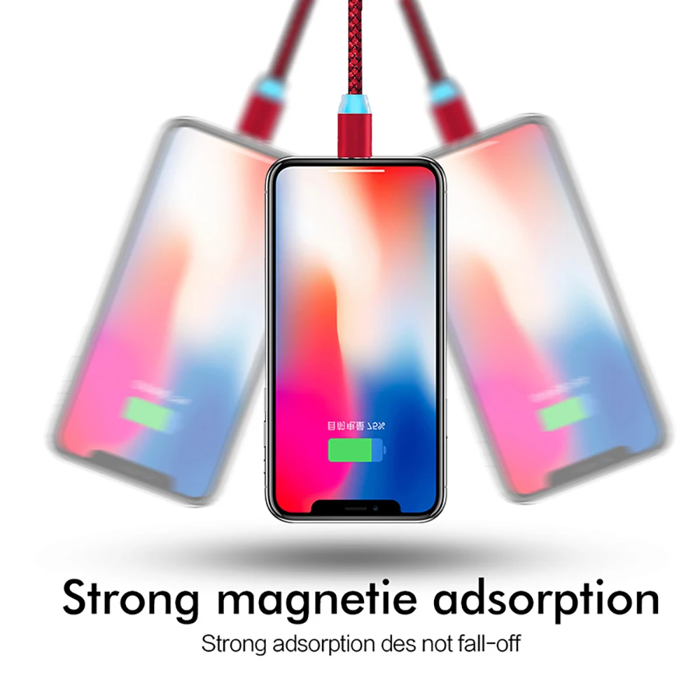 Высококачественный Магнитный всасывающий кабель для быстрой зарядки с круглой