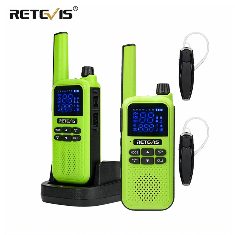

Портативная рация Retevis RA619, совместимая с Bluetooth, с гарнитурой, перезаряжаемая, для двусторонней радиосвязи Motorola, для охоты