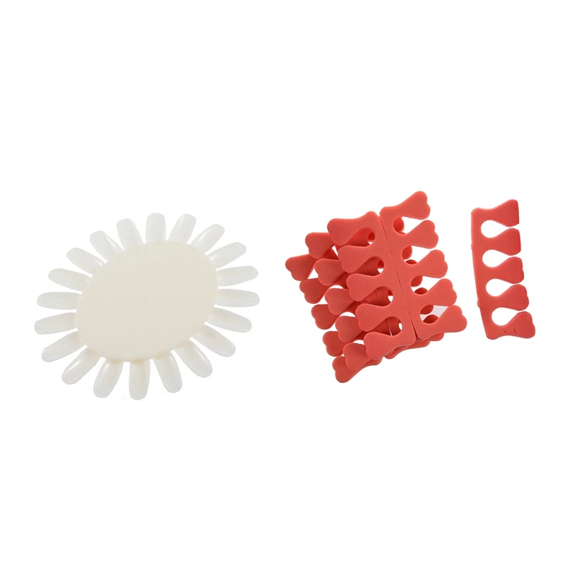 7 шт цветной палец для дизайна ногтей носок мягкий сепаратор из пены инструмент