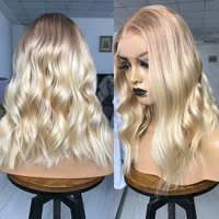 jaymay short bob wig ombre blonde lace front wig human hair pre plucked 613 frontal wig 13x6 lace front wig transparent lace wig