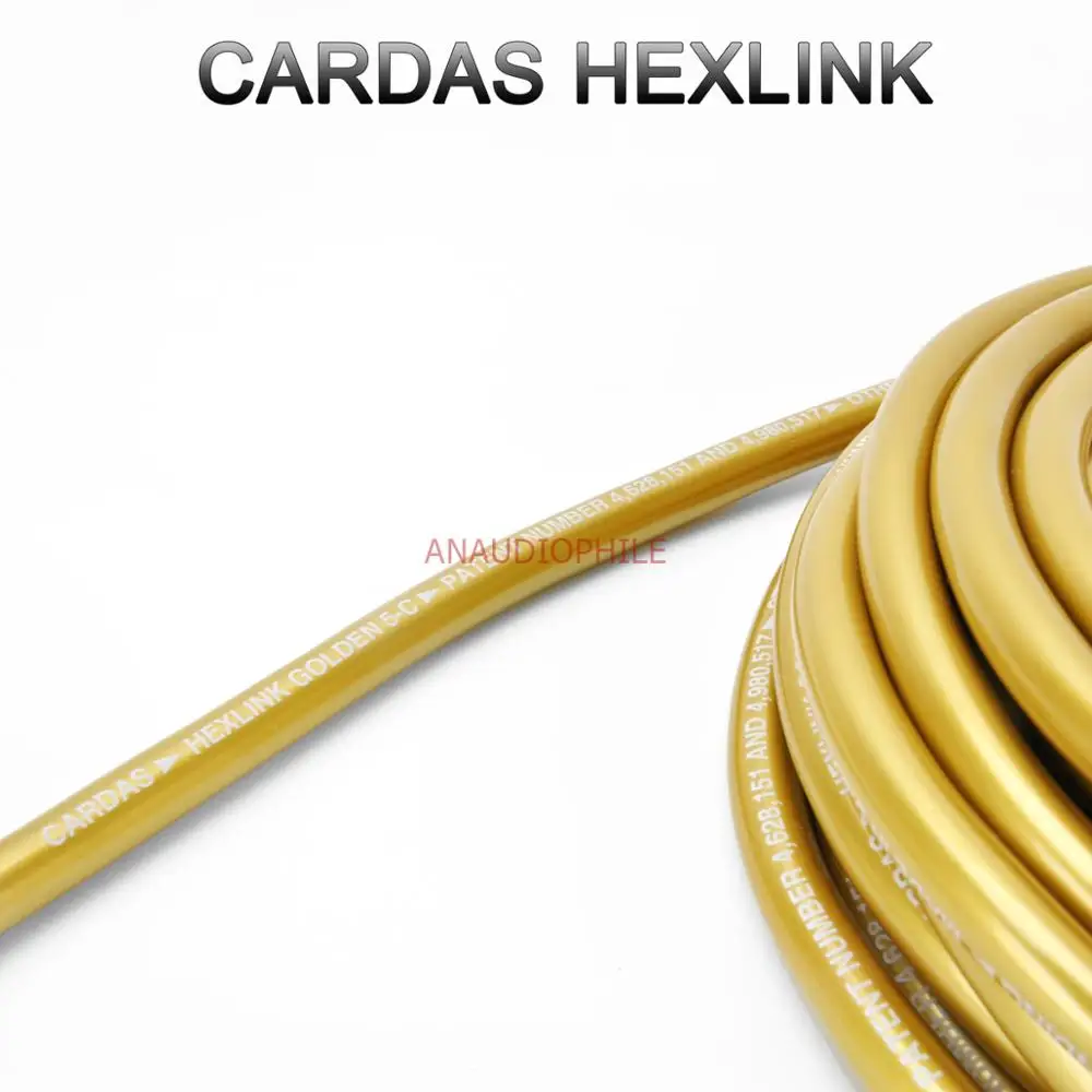 

HiFi CARDAS HEXLINK Cable Goldend 5C Audio Cable High Quality For DAC Preamp RCA Interconnect Cable