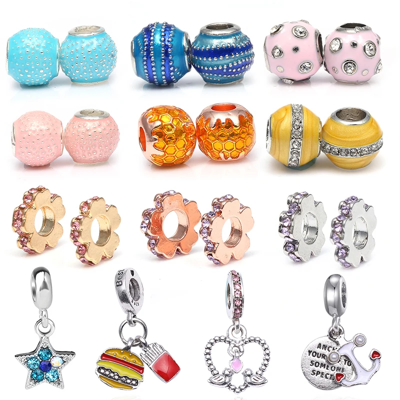 BAOPON 2 шт./лот Новое поступление европейская Радуга любви подвески бисер Pandora