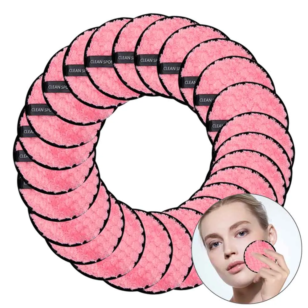 Салфетка для снятия макияжа из микрофибры многоразовые моющиеся хлопковые