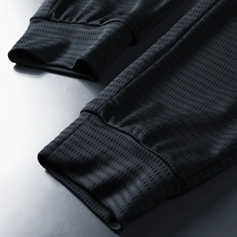 

Summer Casual Pants Men's Loose and Quick-drying Elastic Large Size Sports Pants Ice Silk Increase Thin Air Conditioning Pants