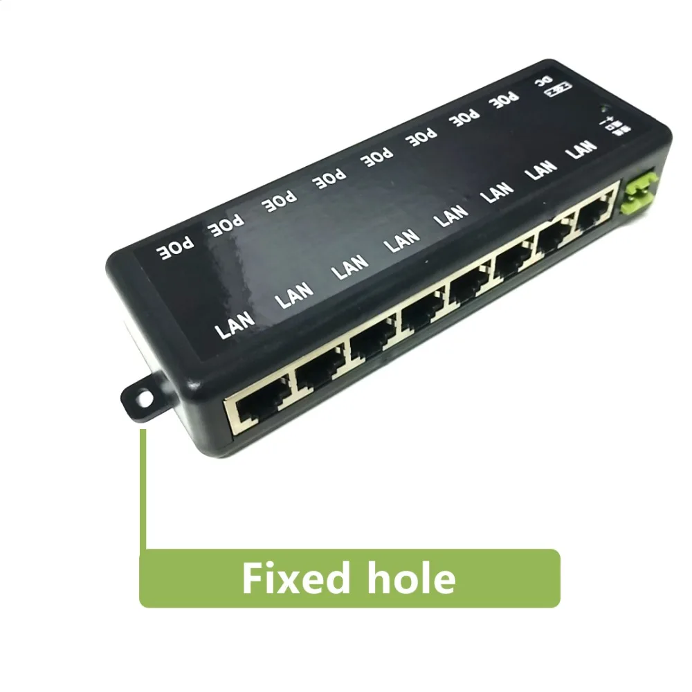 8 портов PoE инжектор адаптер пассивный 8CH CCTV камера источник питания Ethernet POE