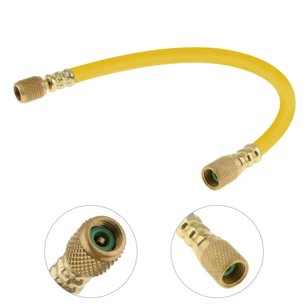 

25CM R134a Refrigerant Measuring Hose Gauge Fluoride Tool Kit Car R134a Air Conditioning Pipe Auto H25B1414FF 1/4SAE Wholesale