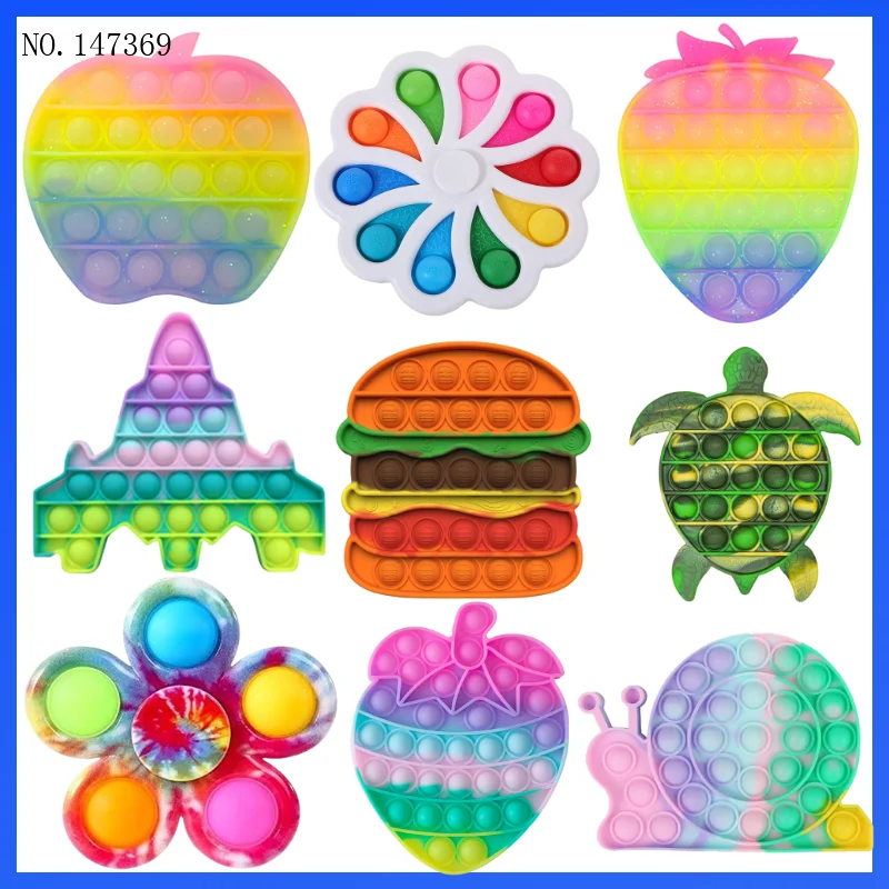 

Fidget Toys Pack Its Square Antistress New Push Bubble Hamburger Pop For Hands Popins Squishy Pops Reliver Stress For Adults