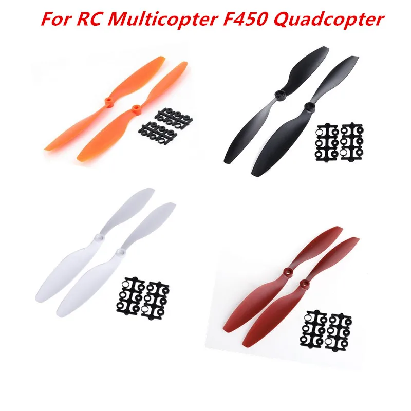 

1 пара 1045 10x4,5 CW Propeller CCW Prop для RC Multicopter F450 Quadcopter Black