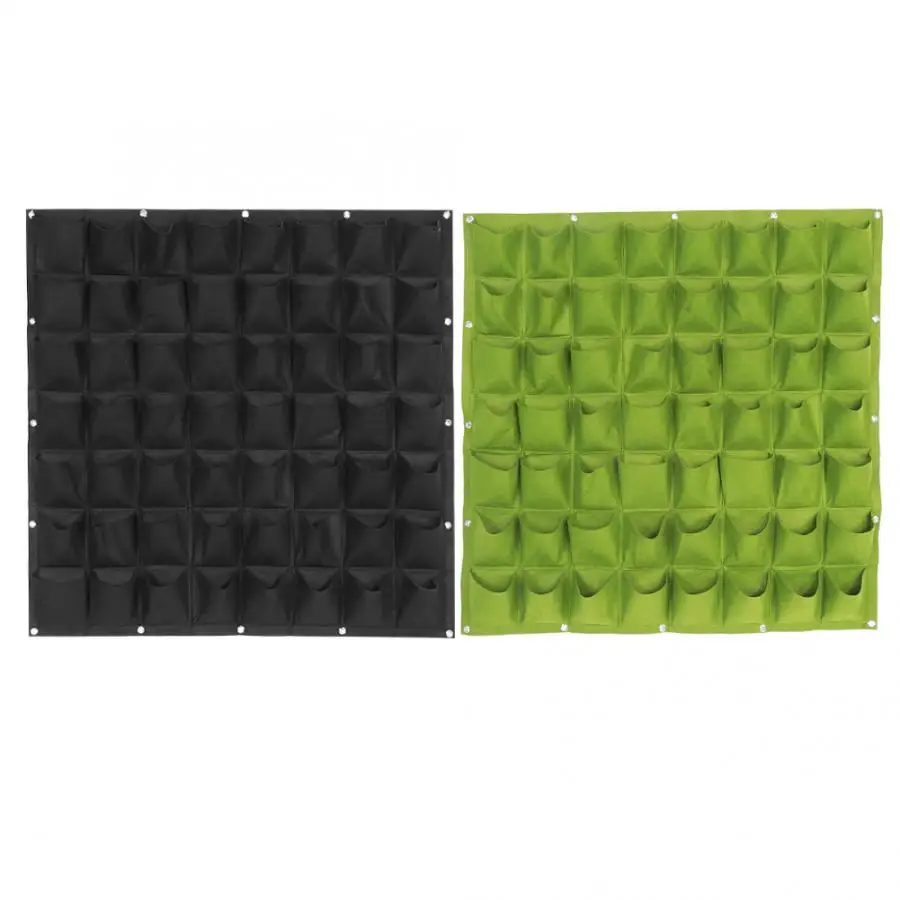 56 карманов посадки мешок сад балкон стены вертикальный цветок висячее растение