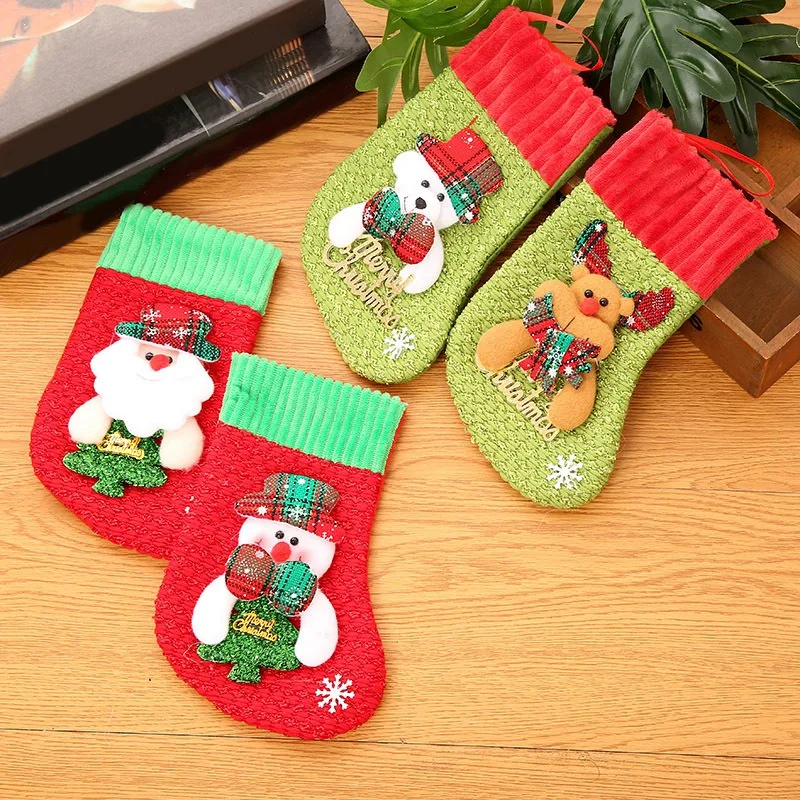 

8 Christmas Socks Gift Bag Children Christmas Socks Gift Bag Gift Bag Creative Gift Santa Claus Snowman Reindeer
