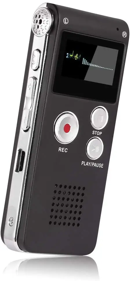 Digital Voice Recorder 8GB Audio Voice Activated MP3 Player with Android USB Port Multifunction Recorder Dictaphone with Speaker images - 6