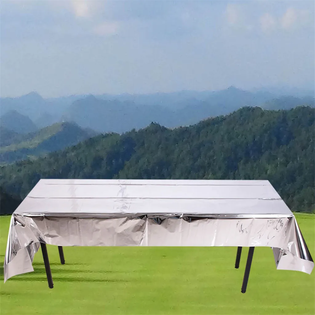 Скатерть для сухой уборки декоративная фольгированная скатерть на день рождения