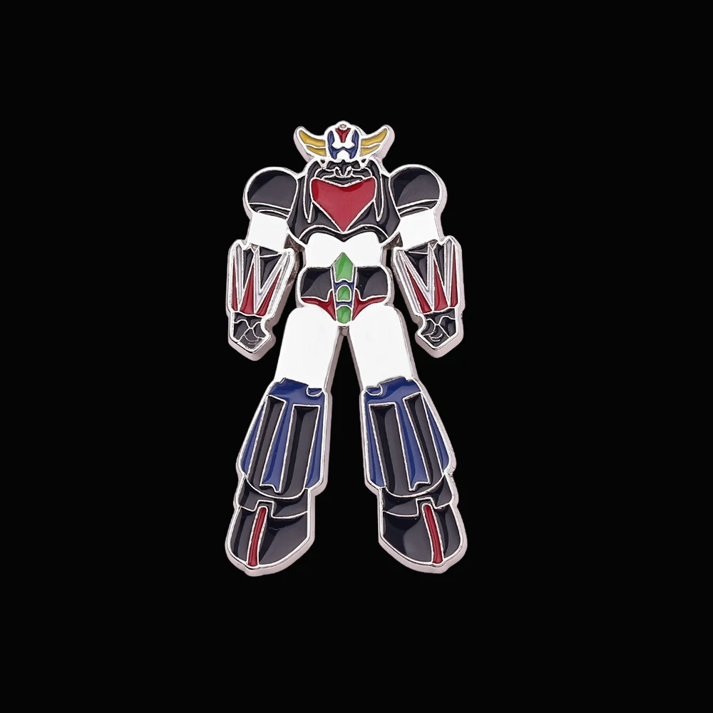 Эмалированная брошь НЛО-робот грендакар мультяшная аниме булавка значок Женская