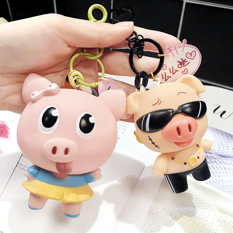 2020 новые корейские милые брелки Snot Pig различные Мультяшные куклы брелок для