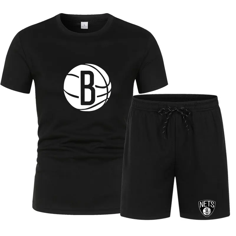 Сезон: весна лето Brooklyn сетки конкуренции мужская одежда Графический хлопковая