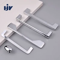 hjy chrome handle kitchen cabinet zinc alloy handles cupboard pulls silver knobs wardrobe door furniture hardware knob z425