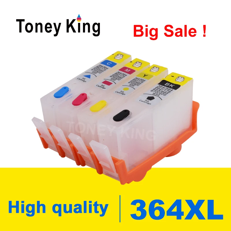 Чернильный картридж Toney King для HP 364 XL Photosmart Plus B209a b21010a B210b B210c B210d B210 Deskjet 3070a