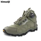 Брендовые Тактические Военные боевые ботинки, уличная быстродействующая дышащая мужская обувь BOA, армейские ботильоны, безопасная обувь для скалолазания