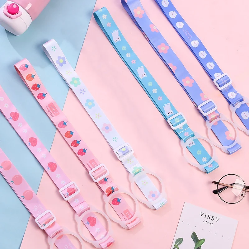 

New Water Bottle Shoulder Strap Outdoor Travel Adjustable Drink Bottle Lanyard For Kids