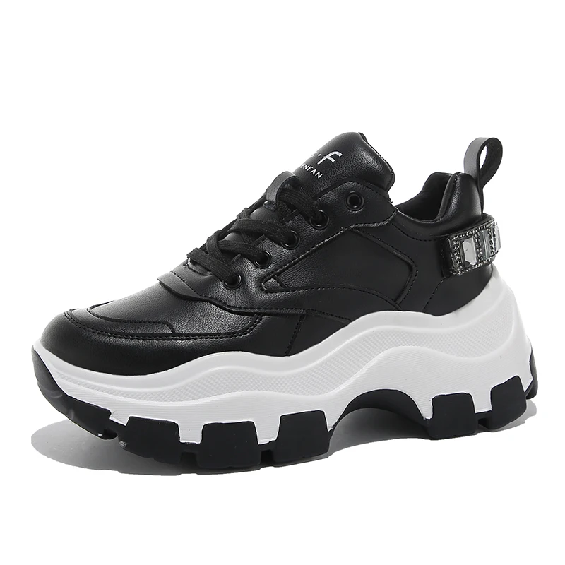 Модные женские кроссовки на высокой платформе женская обувь для бега дизайнер