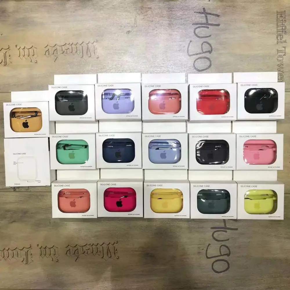Чехол для беспроводных наушников с поддержкой Bluetooth Apple AirPods Pro Защитные Мягкие