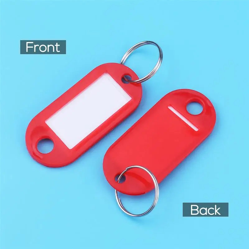 30 шт мульти Цвет Пластик брелок для ключей брелоков Чемодан идентификационные