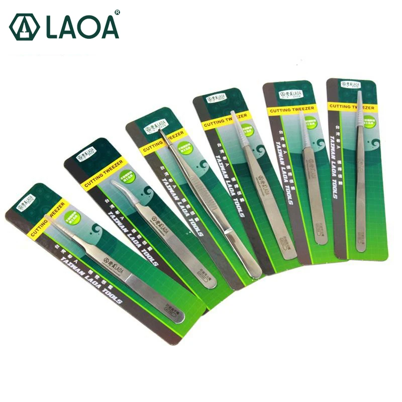 

Пинцет LAOA, электронный Пинцет из нержавеющей стали SMD, Профессиональный пинцет для пайки, пинцеты, точные инструменты