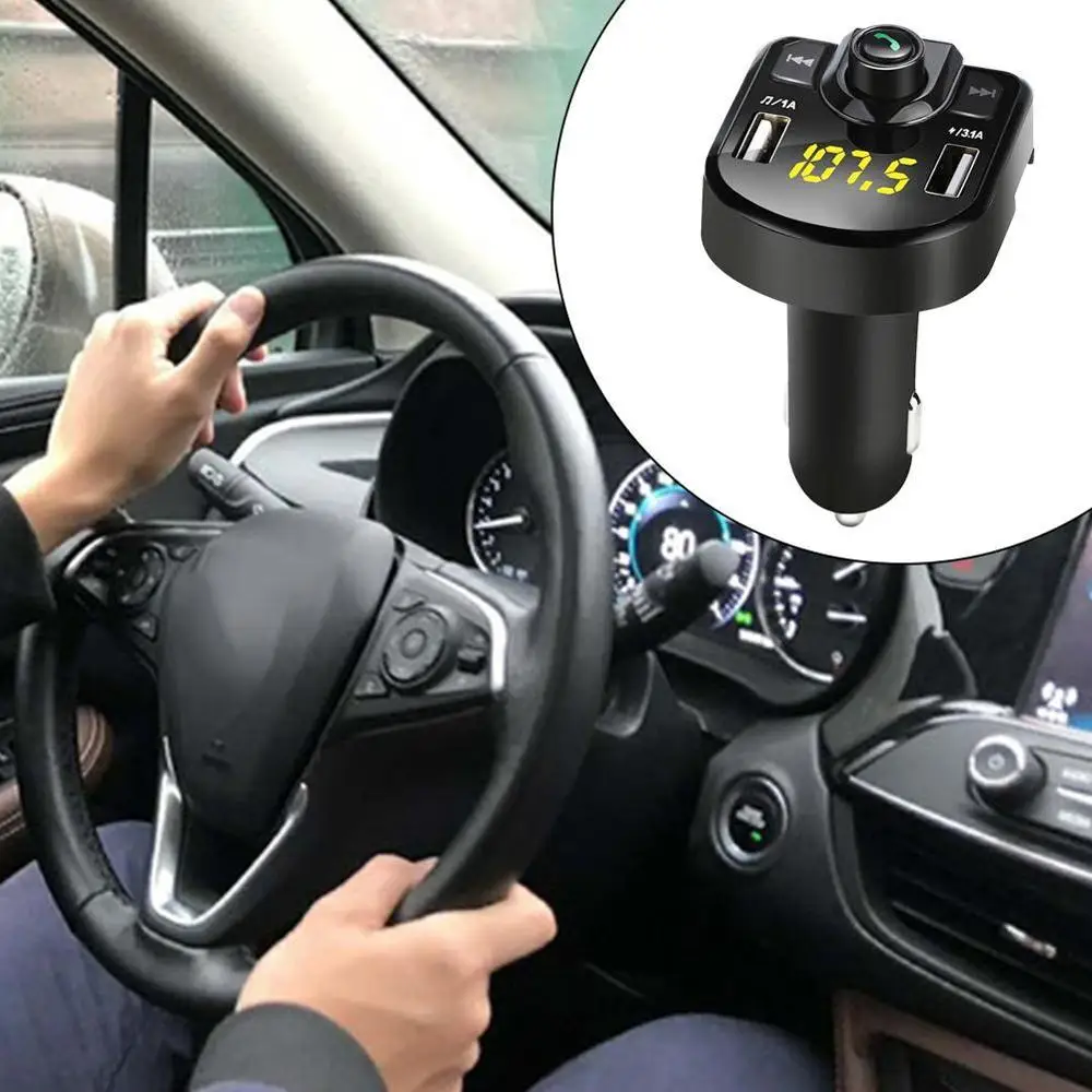 Светодиодный дисплей Напряжение аккумулятора 4 1 а Bluetooth автомобильное зарядное