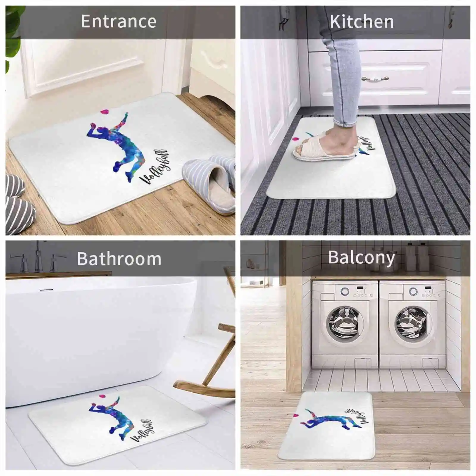 Домашний коврик для волейбола 3 размера