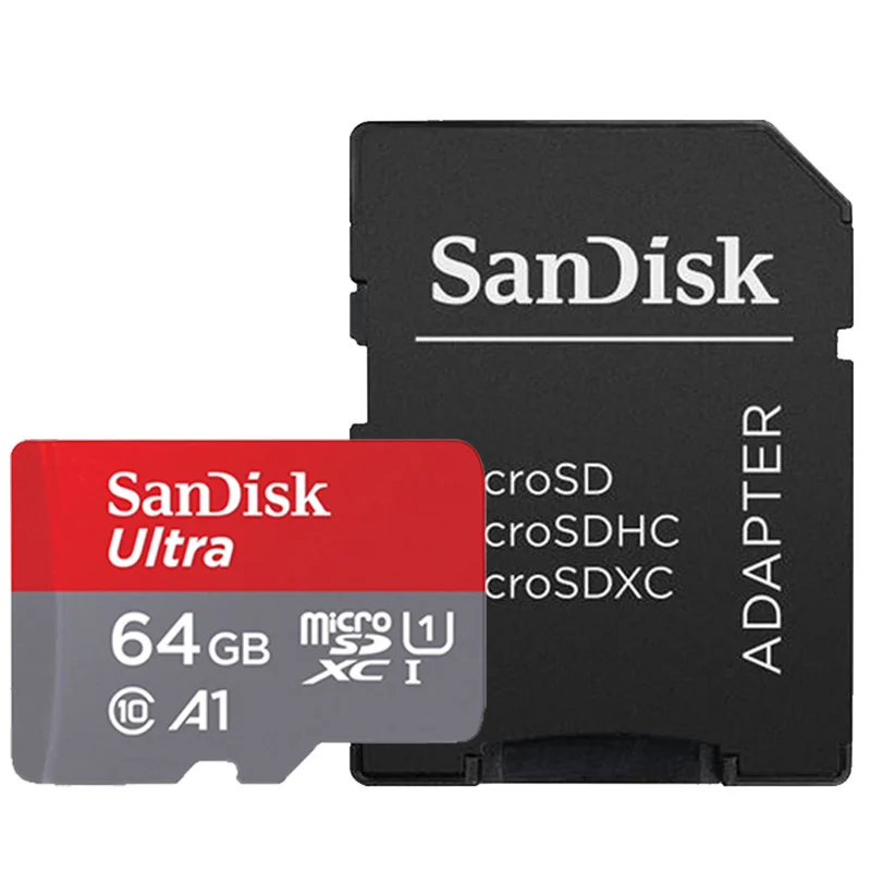 64GB-AP Карта памяти SanDisk Micro SD, 8 ГБ, 16 ГБ, 32 ГБ, 64 ГБ, 128 ГБ, MicroSD, Макс. 80 м/с Ultra C10, TF карта C4, 8 ГБ, картао де Мемория - Емкость: 64GB-AP