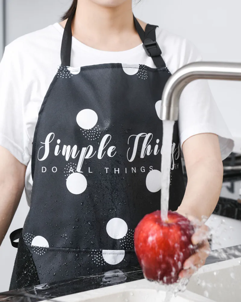 Регулируемый водонепроницаемый маслостойкий фартук для женщин нагрудники