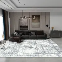 Retro Grey Rug and Carpet for Living Room Soft Plush Area Rug Bedroom Carpet Decor Home Vintage Study Floor Mat Persian Rug