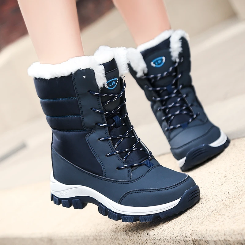Женские ботинки Водонепроницаемая зимняя обувь зимние сохраняющие тепло